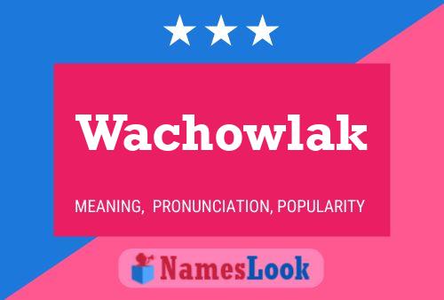 Wachowlak 名字海报