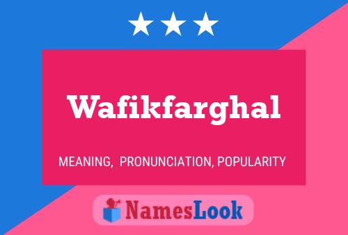 Wafikfarghal 名字海报