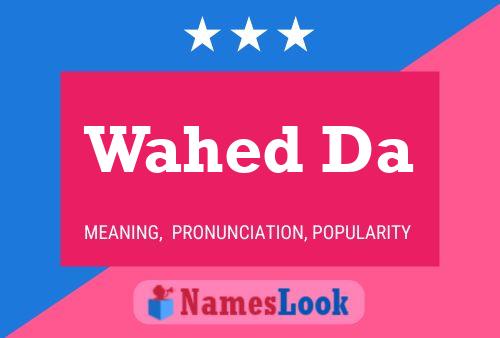 Wahed Da 名字海报