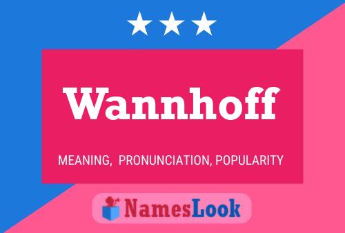 Wannhoff 名字海报