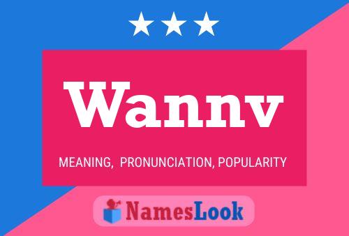 Wannv 名字海报