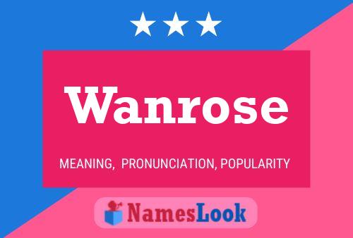 Wanrose 名字海报