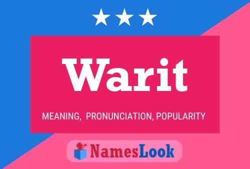 Warit 名字海报