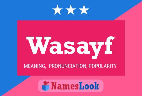 Wasayf 名字海报