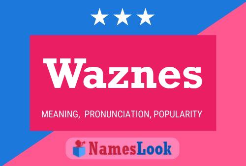 Waznes 名字海报