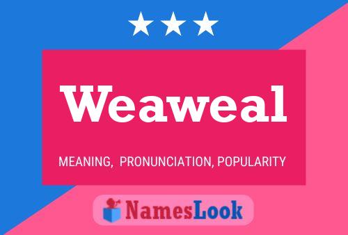 Weaweal 名字海报