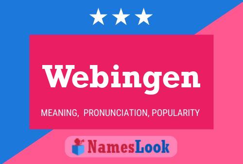 Webingen 名字海报