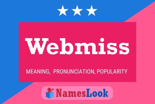 Webmiss 名字海报