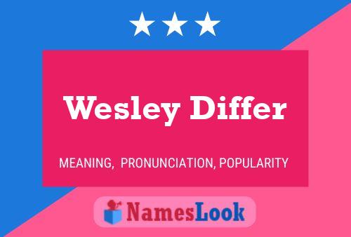 Wesley Differ 名字海报