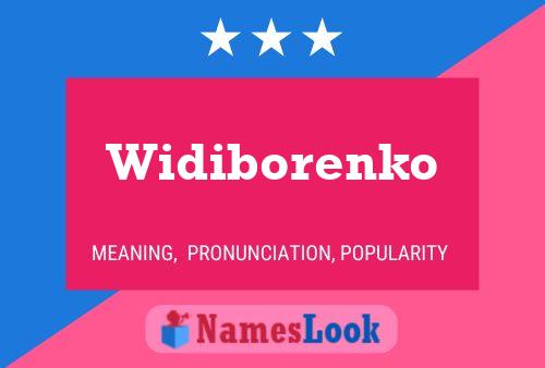 Widiborenko 名字海报