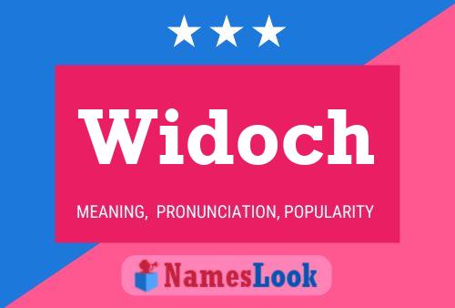 Widoch 名字海报