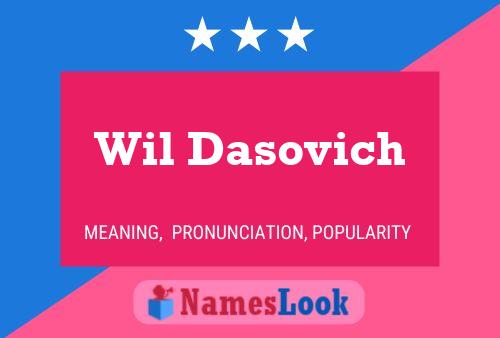 Wil Dasovich 名字海报