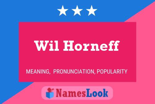 Wil Horneff 名字海报