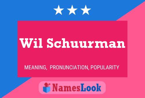 Wil Schuurman 名字海报