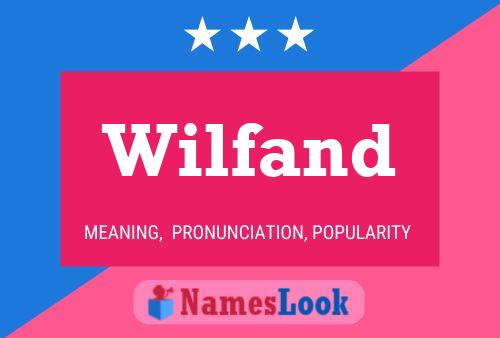 Wilfand 名字海报