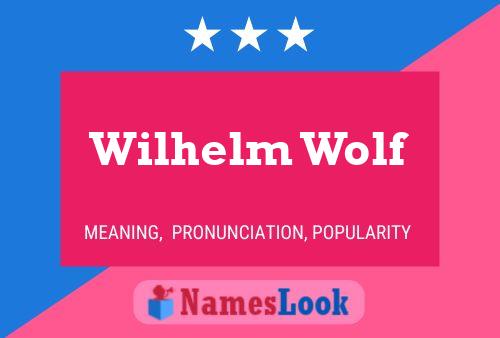 Wilhelm Wolf 名字海报