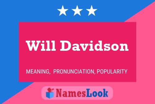 Will Davidson 名字海报