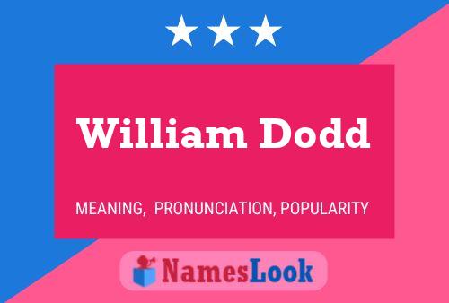 William Dodd 名字海报