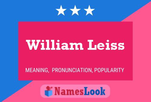 William Leiss 名字海报