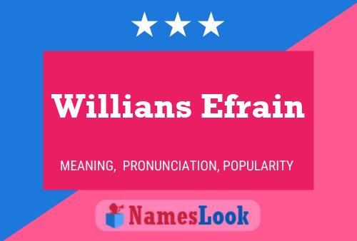 Willians Efrain 名字海报