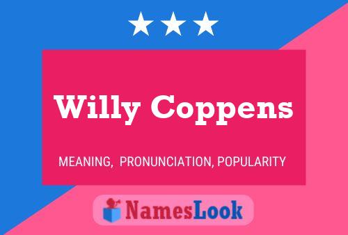 Willy Coppens 名字海报