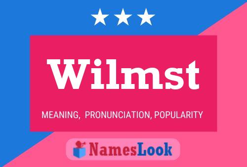 Wilmst 名字海报