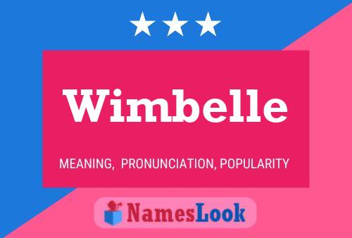 Wimbelle 名字海报