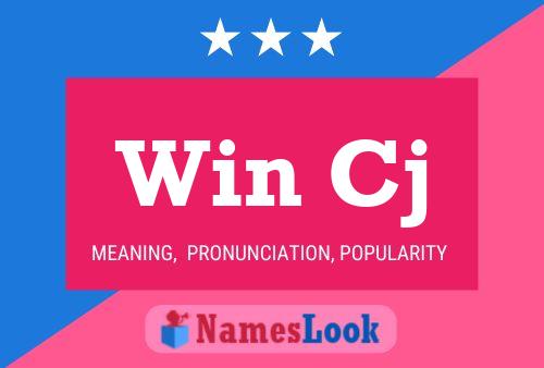 Win Cj 名字海报