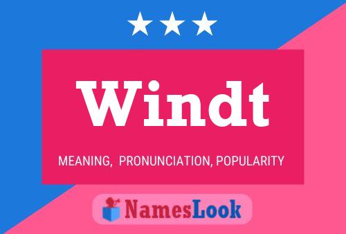 Windt 名字海报