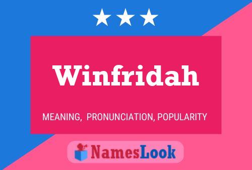 Winfridah 名字海报