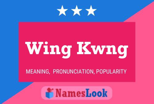 Wing Kwng 名字海报