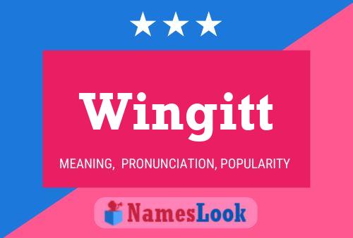 Wingitt 名字海报