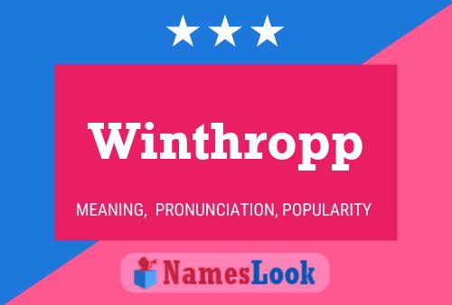 Winthropp 名字海报