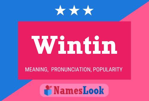 Wintin 名字海报