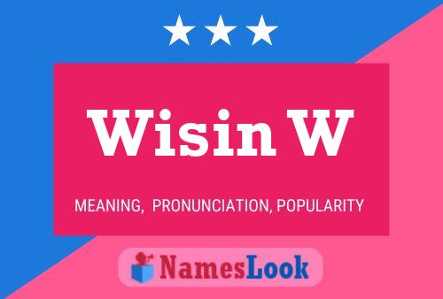 Wisin W 名字海报