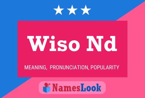 Wiso Nd 名字海报