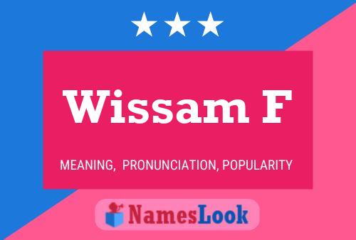 Wissam F 名字海报