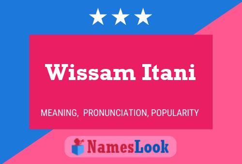 Wissam Itani 名字海报