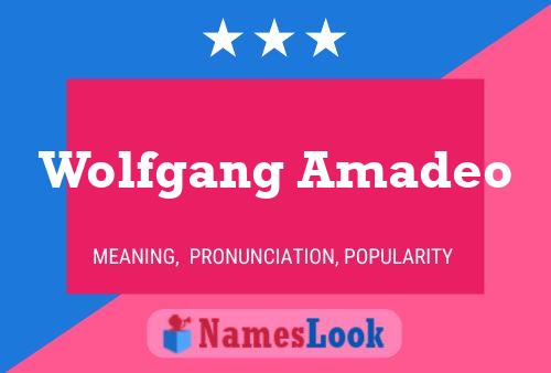 Wolfgang Amadeo 名字海报