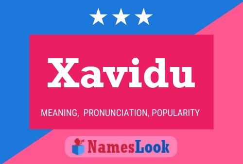 Xavidu 名字海报