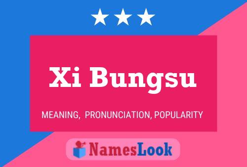 Xi Bungsu 名字海报