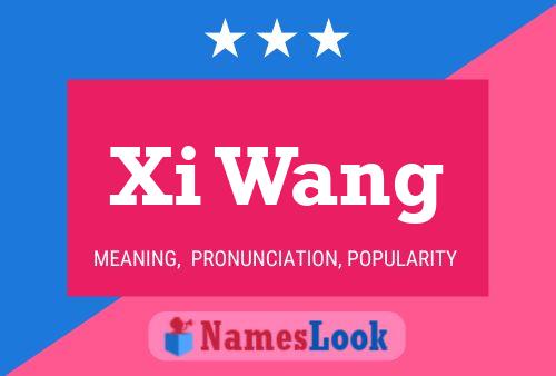 Xi Wang 名字海报