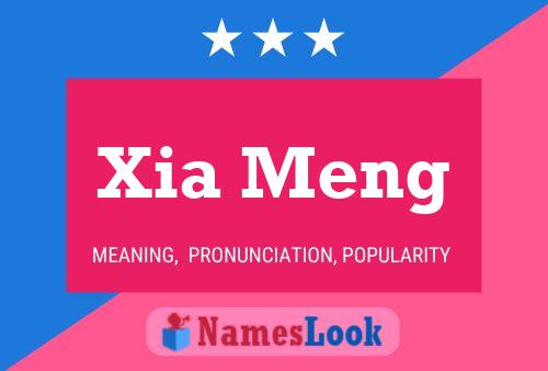 Xia Meng 名字海报