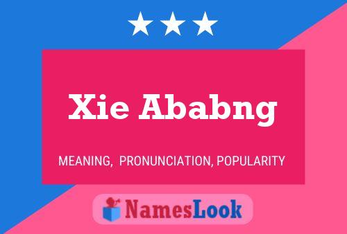 Xie Ababng 名字海报