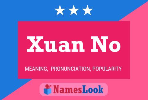 Xuan No 名字海报