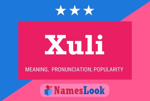 Xuli 名字海报