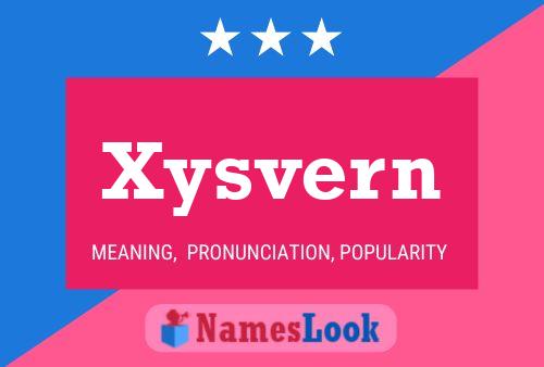 Xysvern 名字海报