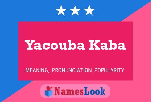 Yacouba Kaba 名字海报