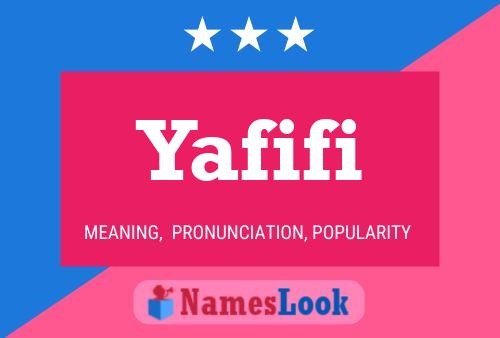 Yafifi 名字海报