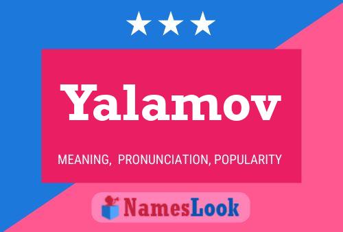 Yalamov 名字海报